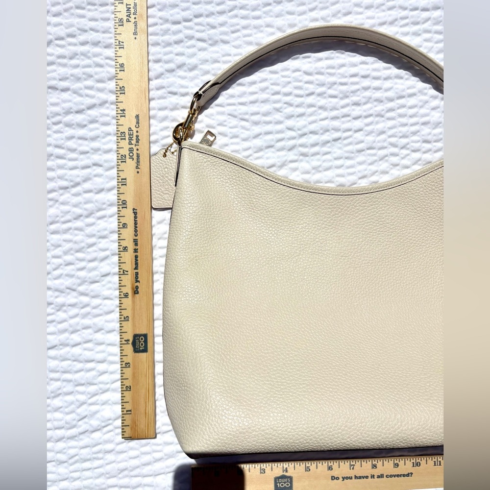 Coach Large Laurel Shoulder Crossbody Bag in “Chalk” CY684 NWT 🤩 STUNNING!🤩 - Picture 6 of 11